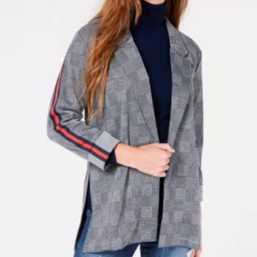 Macy's Grey Crave Fame Open Blazer